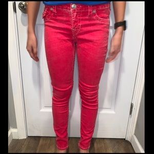 True Religion Pink Jeans /Jeggings